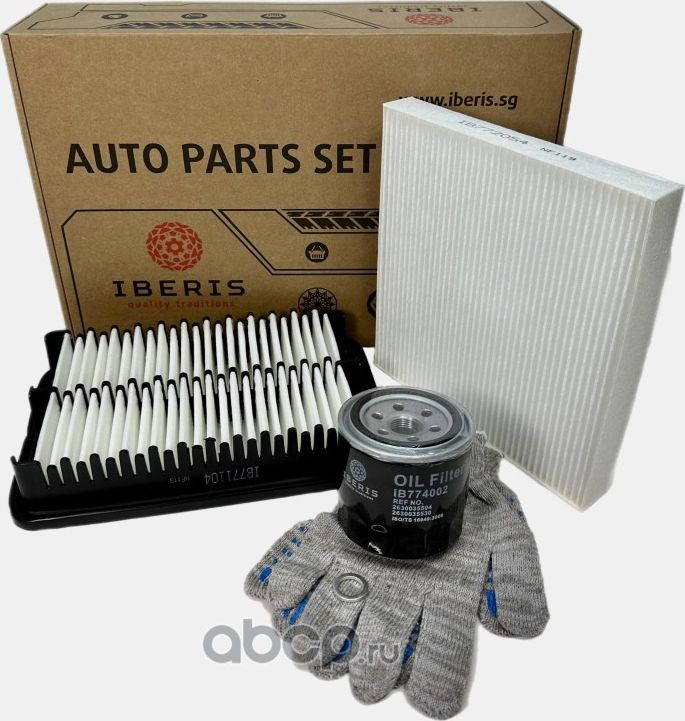 КОМПЛЕКТ ФИЛЬТРОВ HYUNDAI CRETA 1,6 И 2,0 2016-2021Г. (Iberis). Артикул IB770031KIT 