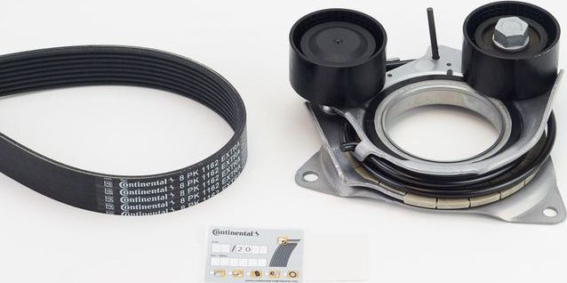 Приводной ремень поликлиновой с роликами (комплект) ContiTech для BMW 4 G22, G23 2020-2026. Артикул 8PK1162 EXTRA K1
