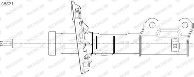 Амортизатор Monroe Original (Gas). Артикул G8671