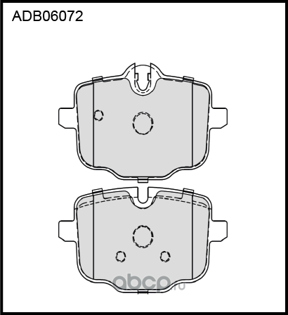 Колодки тормозные дисковые (Allied Nippon). Артикул ADB06072
