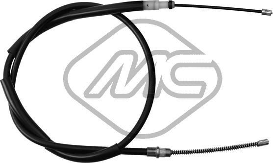 Трос ручника (тросик ручного тормоза) Metalcaucho левый для Peugeot 205 1983-1998. Артикул 80044