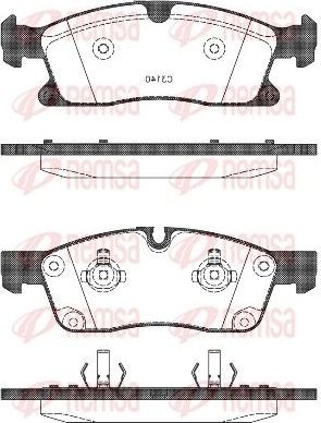 Тормозные колодки Remsa. Артикул 1430.10