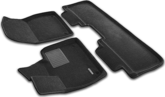 Коврики текстильные Euromat 3D Business для салона LiXiang L7 I рестайлинг 2024-2026 ЧЕРНЫЕ. Артикул EMC3D-005743