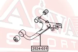 РЫЧАГ ЗАДНИЙ ВЕРХНИЙ ПРАВЫЙ (Asva). Артикул 2524031