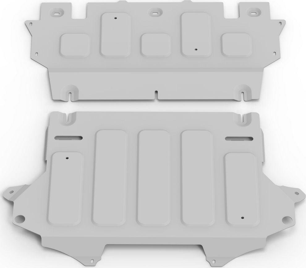 Защита алюминиевая Rival для переднего электродвигателя Zeekr X 4WD 2023-2026. Артикул 333.1942.1