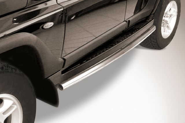 Защита Slitkoff штатного порога d57 для ТагАЗ Tager 5-дв. 2008-2026. Артикул TAT5d011