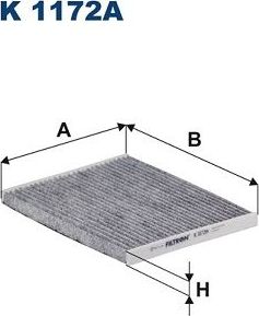 Салонный фильтр Filtron. Артикул K 1172A
