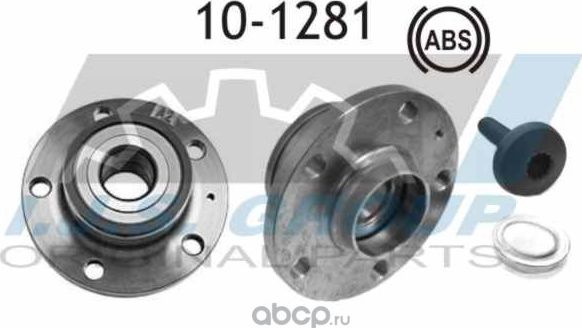 10-1281_к-кт подшипника ступицы задней! в сб. со ступицей/VW Golf 1.4i-2.0TDi 10 (IJS). Артикул 101281