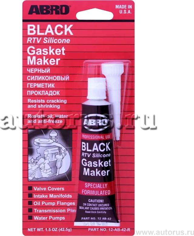 Герметик силиконовый (Abro). Артикул 12-AB-42-R