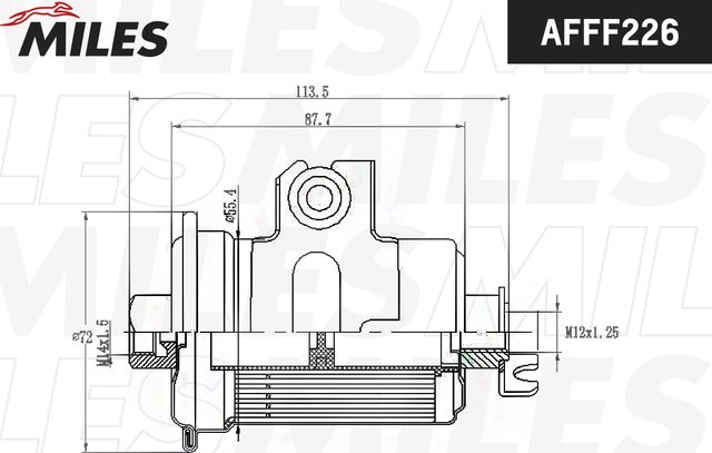 Топливный фильтр Miles. Артикул AFFF226