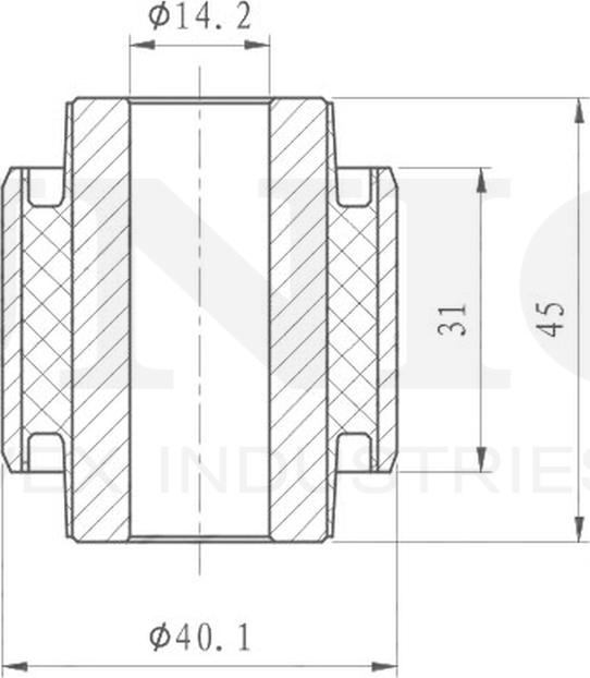 Сайлентблок поворотного кулака (Unio). Артикул RMP-20221