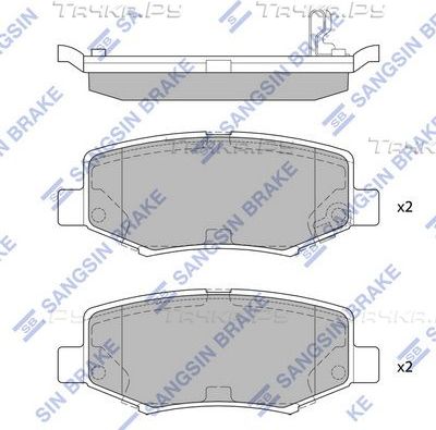 Тормозные колодки Sangsin Hi-Q. Артикул SP2186
