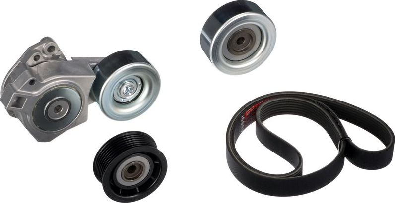 Приводной ремень поликлиновой с роликами (комплект) Gates Micro-V® Kit. Артикул K017PK2410