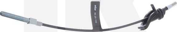 Трос ручника (тросик ручного тормоза) NK передний для Ford Kuga II 2013-2019. Артикул 9025152