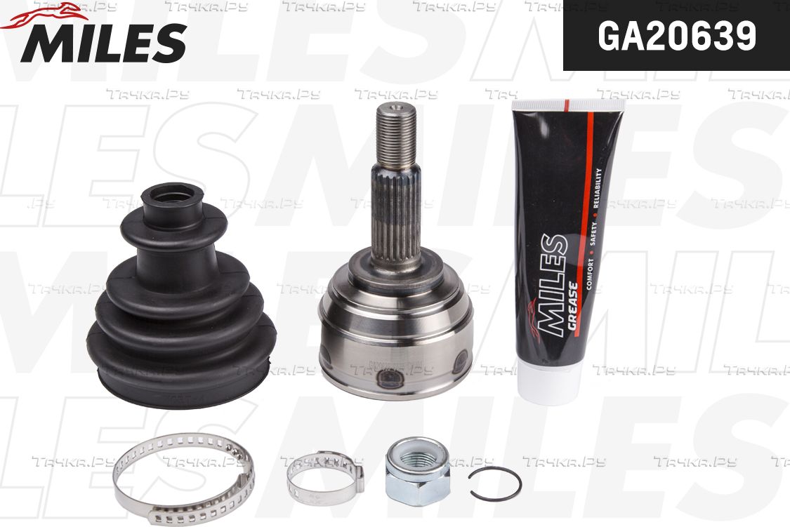 Шрус наружный (граната) Miles передний для Nissan Micra K12 2005-2010. Артикул GA20639