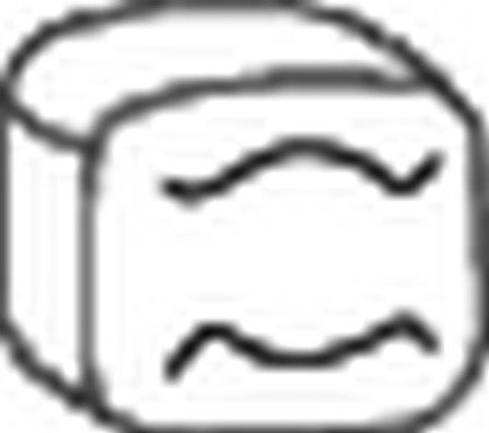 Кронштейн глушителя Bosal (Бельгия). Артикул 255-157