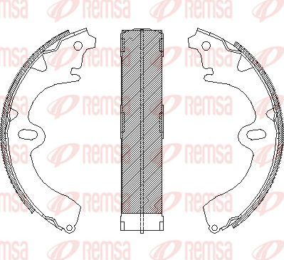 Тормозные колодки Remsa. Артикул 4097.00