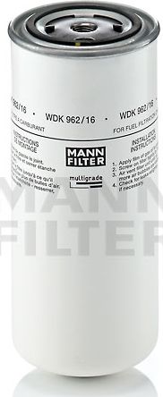 Топливный фильтр Mann-Filter для IVECO EuroTech 1998-2024. Артикул WDK 962/16