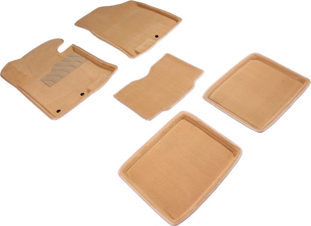Коврики Seintex 3D ворсовые для салона Hyundai i40 2012-2026 БЕЖЕВЫЕ. Артикул 84718