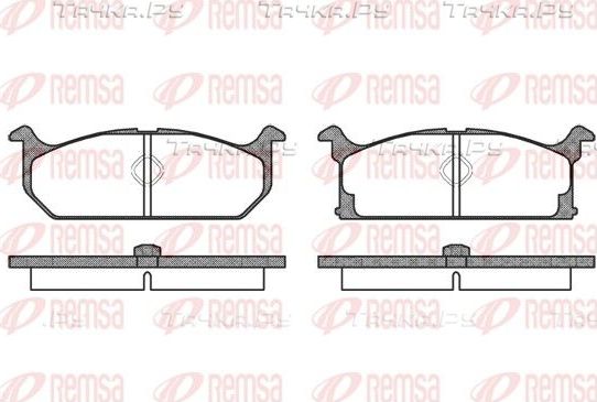 Тормозные колодки Remsa передние для Suzuki Alto II 1986-1988. Артикул 0194.00