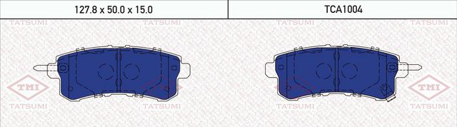 Колодки тормозные NISSAN PATROL III (Y62) 5.6 10- задн. (Tatsumi). Артикул TCA1004