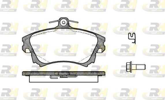 Тормозные колодки RoadHouse передние для Smart Forfour I (W454) 2005-2006. Артикул 2708.02