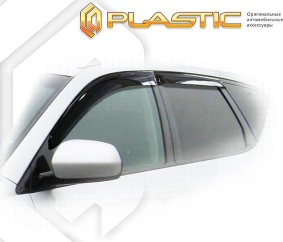 Дефлекторы СА Пластик для окон (Classic полупрозрачный) Nissan Murano Z51 2009-2015. Артикул 2010030305219