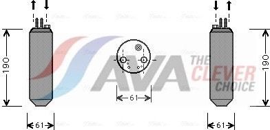Осушитель кондиционера AVA (алюминий) для Hyundai Coupe I (RD) 1996-2002. Артикул HYD080
