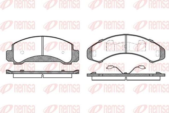 Тормозные колодки Remsa. Артикул 0550.00