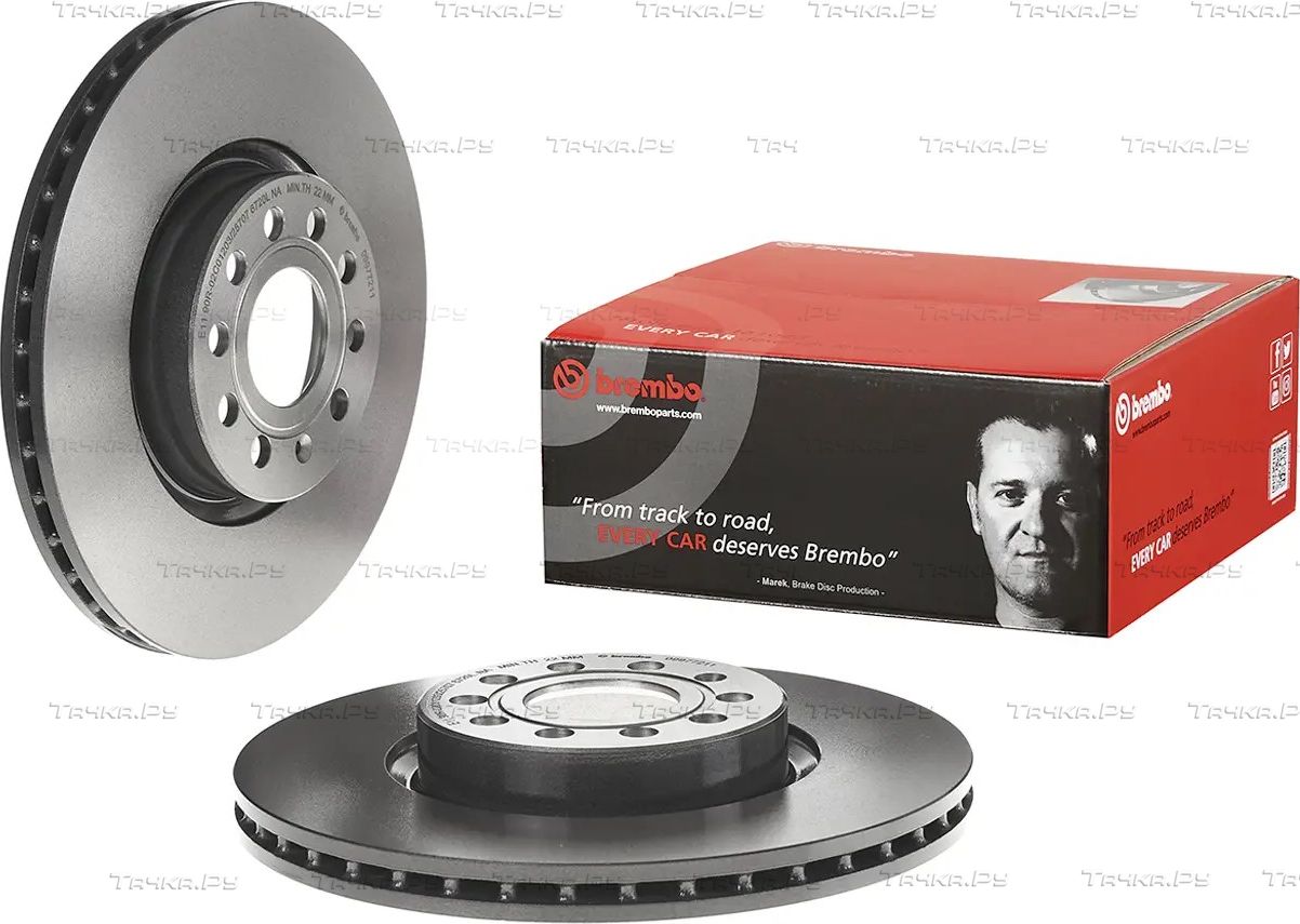Тормозной диск Brembo UV Coated передний для SEAT Tarraco I 2018-2026. Артикул 09.9772.11