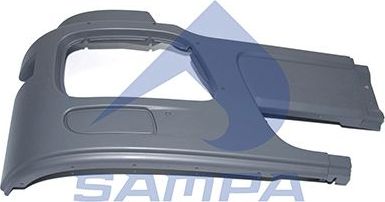 Бампер Sampa правый для Mercedes-Benz Actros MP3 2008-2012. Артикул 1810 0243