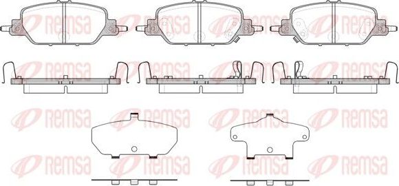 Тормозные колодки Remsa. Артикул 1730.02