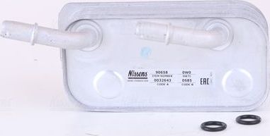 Радиатор масляный (маслоохладитель) для АКПП Nissens (алюминий). Артикул 90658