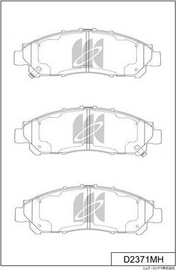 Тормозные колодки MK Kashiyama. Артикул D2371MH