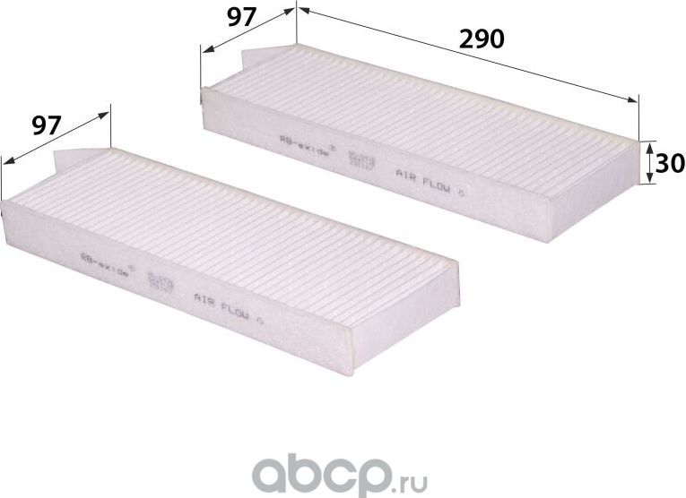 AC-047E 6447-XF (фильтр салонный) (RB-Exide). Артикул AC047E