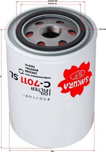 Масляный фильтр Sakura. Артикул C-7011-SL