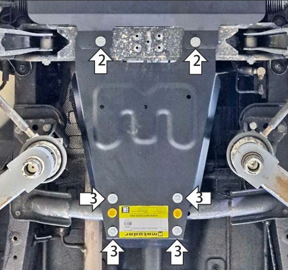 Защита Мотодор для КПП Sollers SF1 2025-2026. Артикул 78704