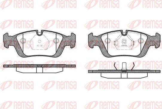 Тормозные колодки Remsa. Артикул 0384.00