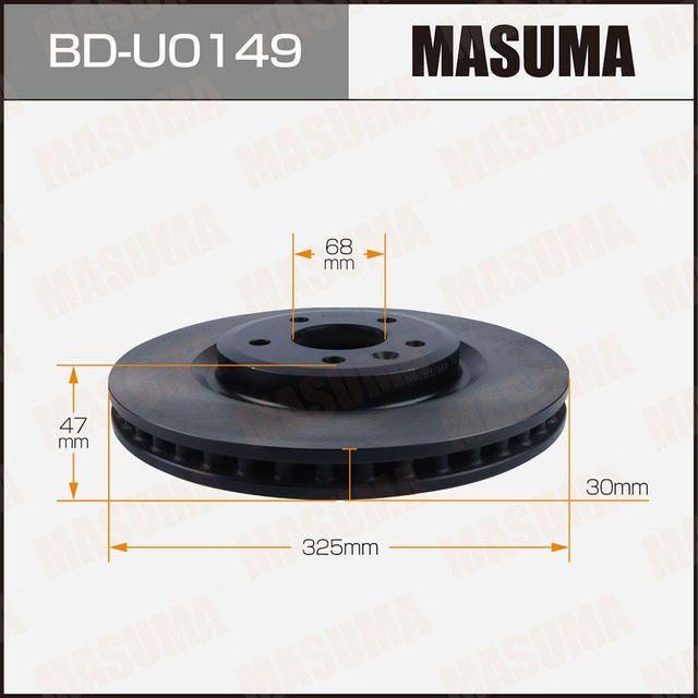 Диск тормозной MASUMA, front FORD EXPLORER 11-19 [уп.2] Masuma. Артикул BDU0149