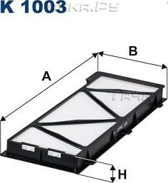 Салонный фильтр Filtron. Артикул K 1003