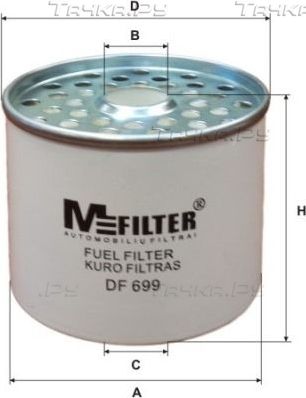 Топливный фильтр MFilter для SEAT Ibiza I 1984-1993. Артикул DF 699