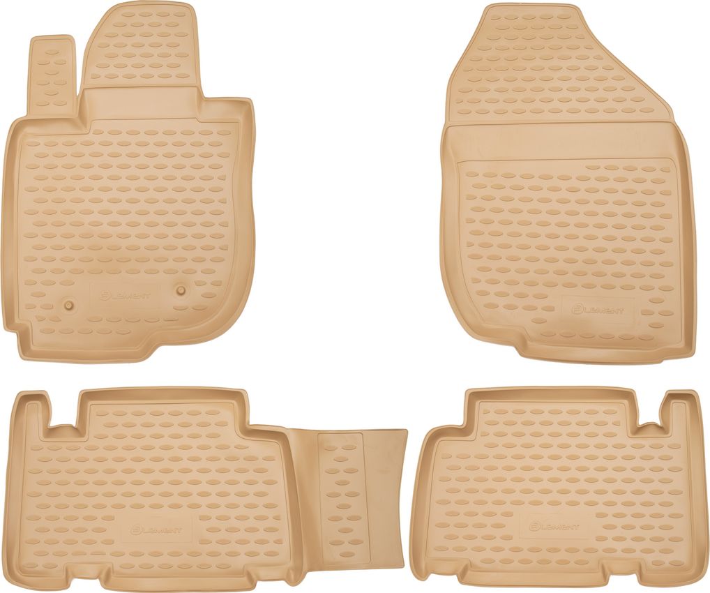 Коврики Element для салона Toyota RAV4 III 2006-2010 короткая база БЕЖЕВЫЕ. Артикул NLC.48.09.212