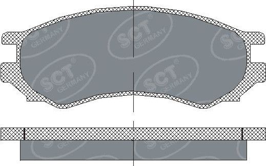 Тормозные колодки SCT-Germany. Артикул SP 156 PR