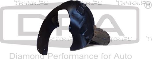 Подкрылок DPA передний правый для Skoda Fabia II 2006-2014. Артикул 88091691702