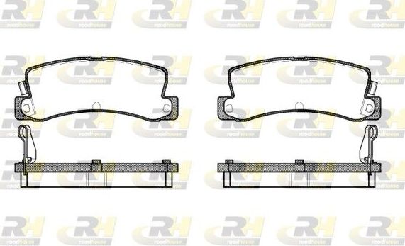 Тормозные колодки RoadHouse задние для Toyota Corolla E110 1997-2002. Артикул 2214.04