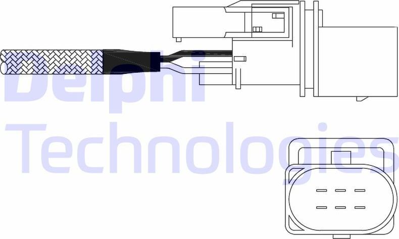 Лямбда-зонд (кислородный датчик) Delphi. Артикул ES11026-12B1