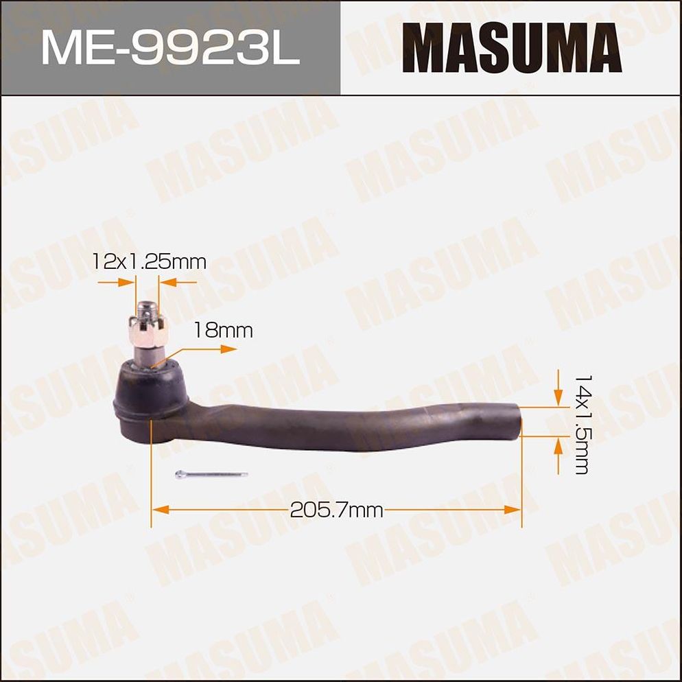 Наконечник рулевой тяги Masuma. Артикул ME-9923L