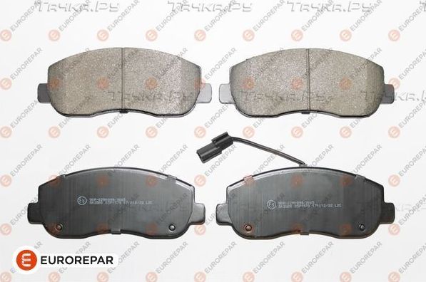 Тормозные колодки Eurorepar. Артикул 1617286480