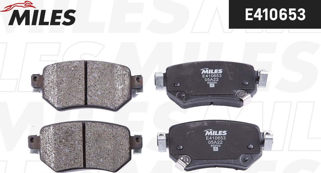 Тормозные колодки Miles (Low-Metallic). Артикул E410653