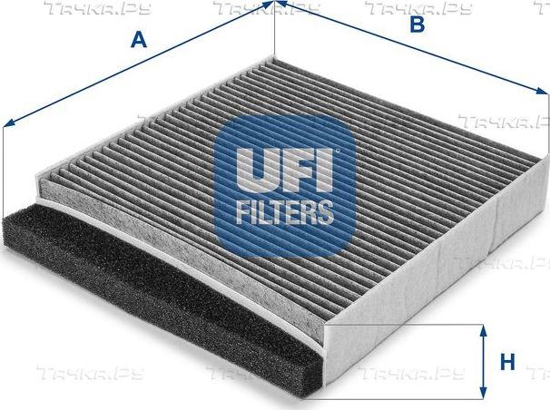 Салонный фильтр UFI для Volvo C70 I 2000-2005. Артикул 54.126.00